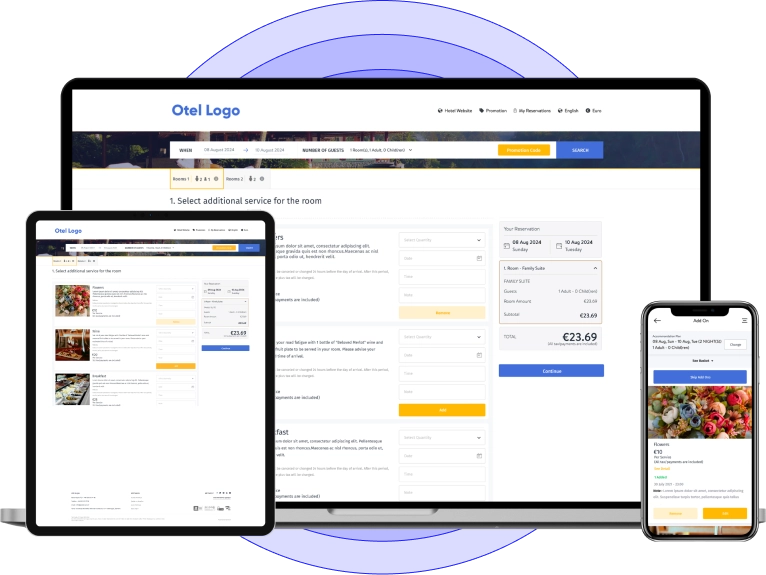 Von der Hotel-Website Buchungsmöglichkeit
